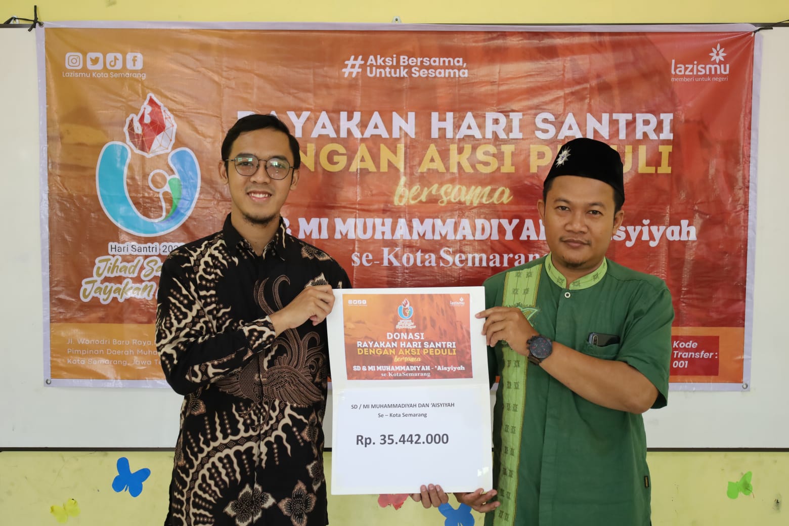 Aksi Donasi Peduli Palestina Oleh SD/MI Muhammadiyah dan Aisyiyah Kota Semarang