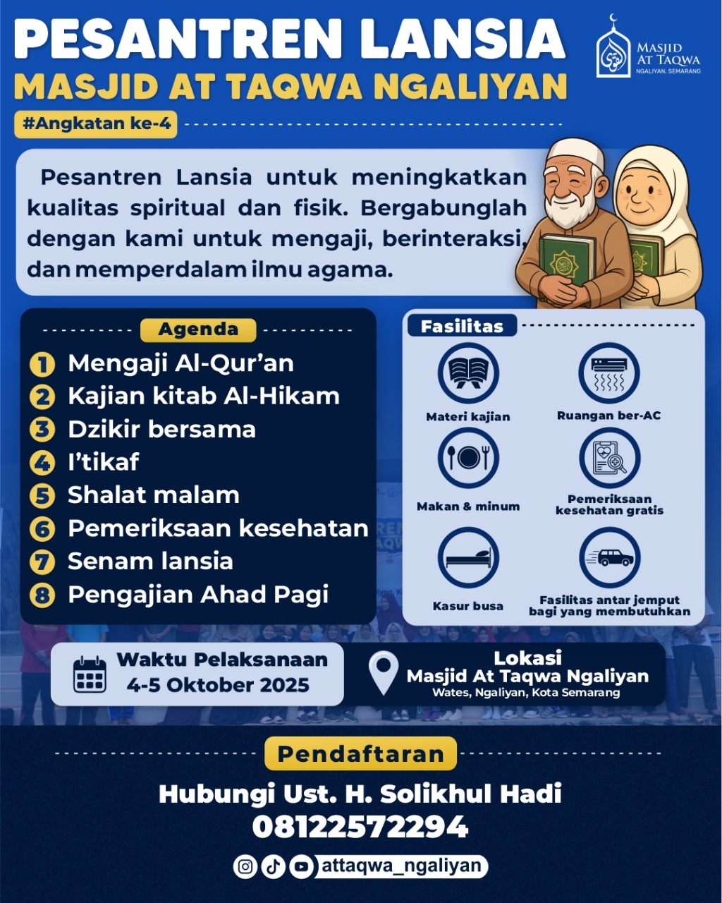 Pesantren Lansia Angkatan 4, 4-5 Oktober 2025