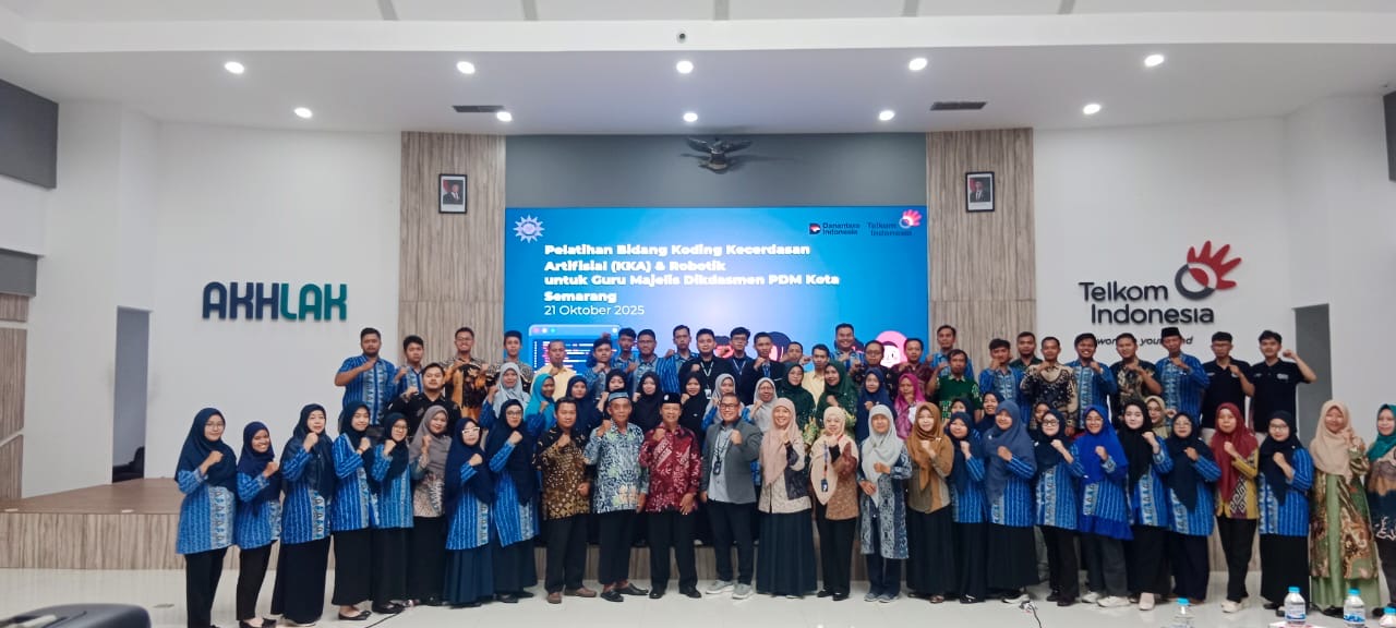 Menjawab Tantangan Zaman, Guru Muhammadiyah Semarang ‘Naik Kelas’ Kuasai Coding AI dan Robotik