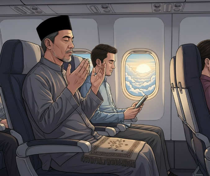 Panduan Praktis Jamak dan Qashar Salat di Pesawat