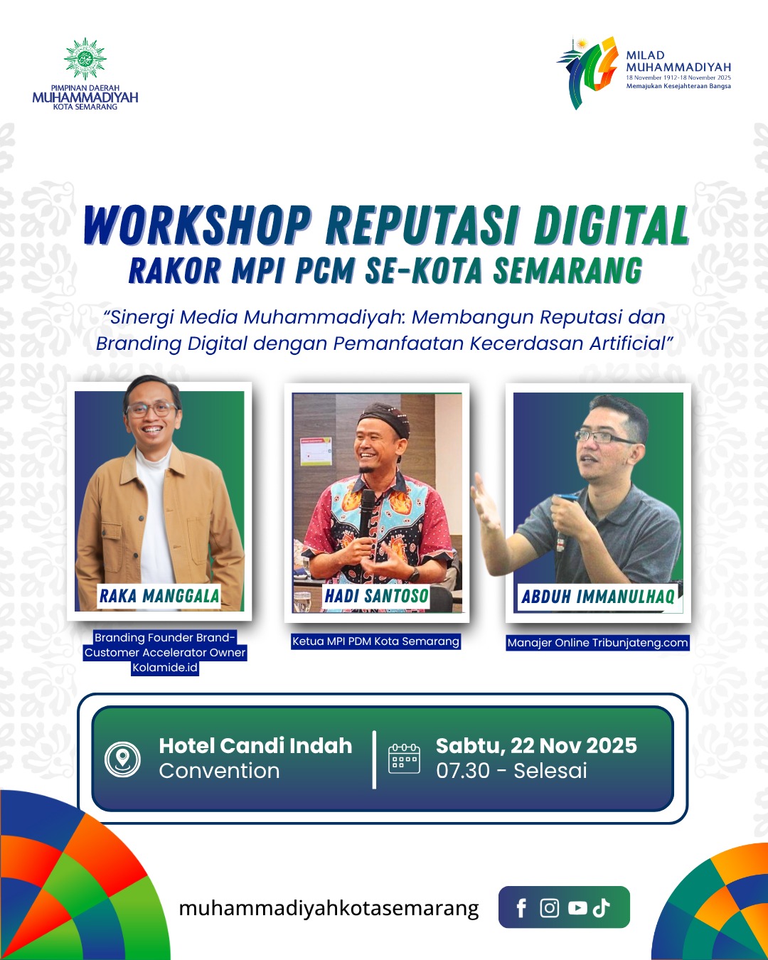 Muhammadiyah Semarang Senjatai Tim Media Persyarikatan dalam Workshop Reputasi Digital