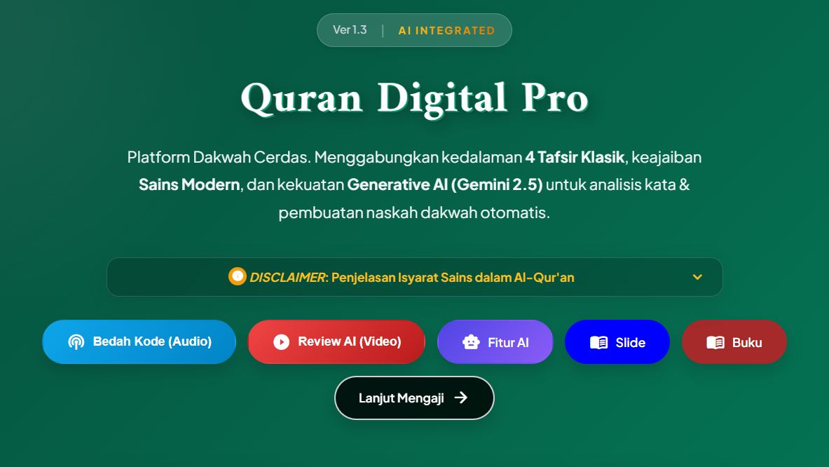 Gebrak Dakwah Digital, Kader Muhammadiyah Rilis Quran Digital Pro dengan Fitur 4 Tafsir dan Sains