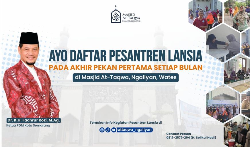 Pesantren Lansia Semarang At Taqwa Ngaliyan Angkatan ke-7, 3-4 Januari 2026