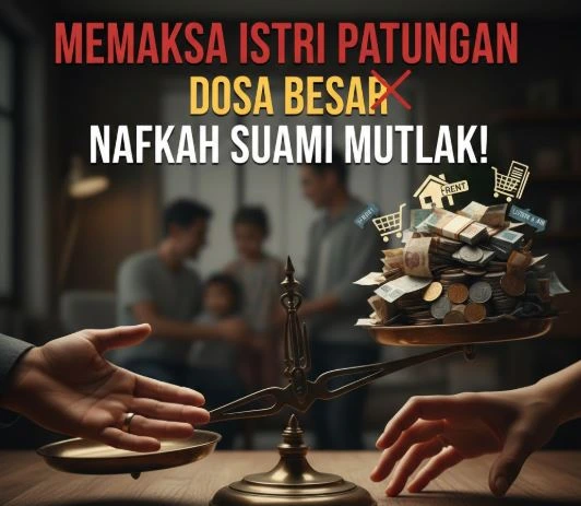 Dosa Besar! Suami yang Paksa Istri Patungan Biaya Pokok Keluarga
