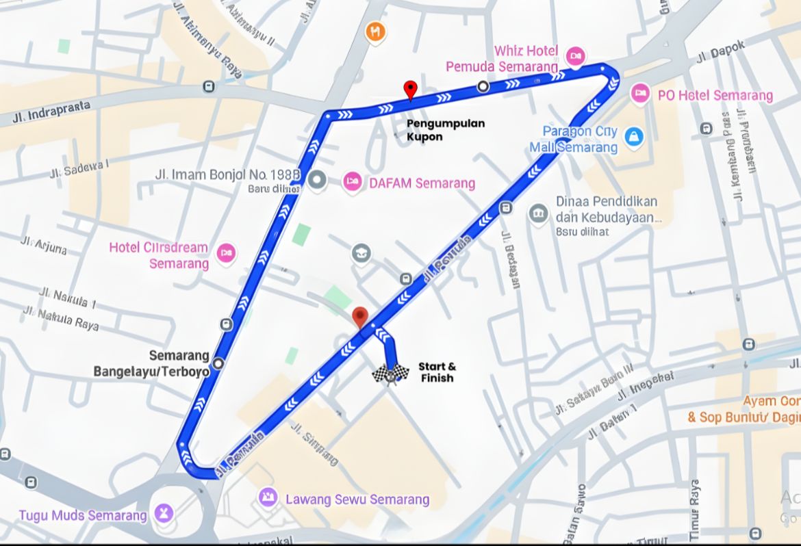 Ini Rute Jalan Sehat Muhammadiyah Semarang 21 Desember, Diikuti 20 Ribu Orang