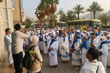 Tahan Pantangan Ihram 8 Jam di Bus, Begini Kondisi Jemaah Haji Terkini Kloter 28 SOC Sebelum Umrah Wajib