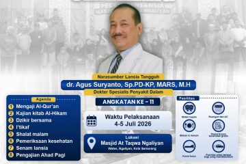 Pendaftaran Pesantren Lansia Semarang Angkatan ke-11 di Masjid At Taqwa Ngaliyan Dibuka Semula!
