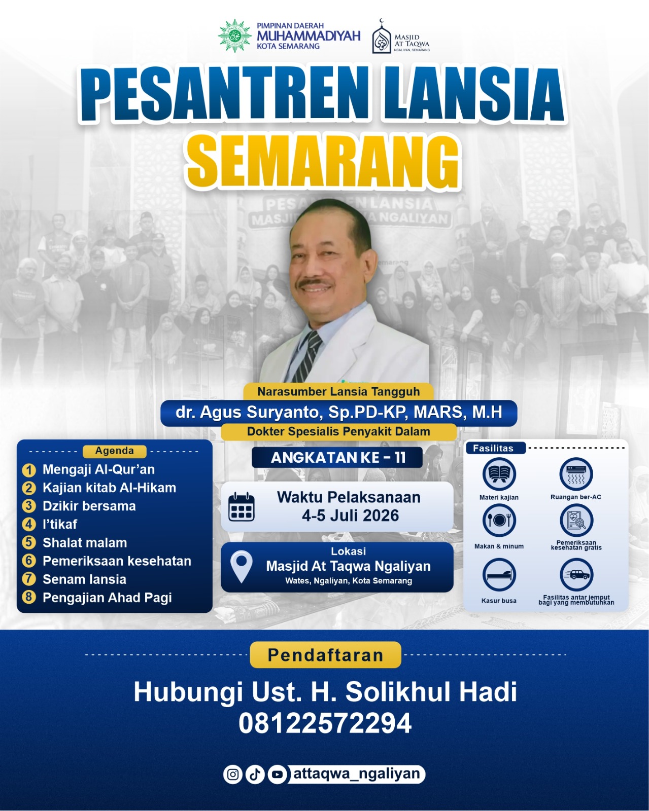 Pesantren Lansia Semarang Angkatan 11 Masjid At Taqwa Ngaliyan