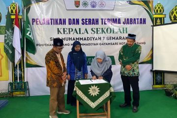 Estafet Kepemimpinan Bergulir, SMP Muhammadiyah 7 Semarang Siap Tantang Era Digital
